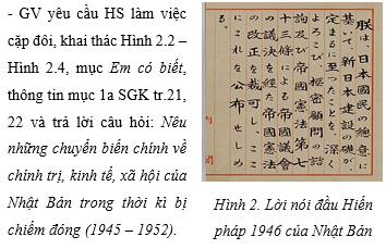 CHUYÊN ĐỀ 2: NHẬT BẢN: HÀNH TRÌNH LỊCH SỬ TỪ NĂM 1945 ĐẾN NAY(9 tiết)